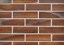 Buxtehude Schieferstruktur D 240х71х14 Клинкерная фасадная плитка облицовочная под кирпич для ВентФасада с затиркой шва Медь коричневая