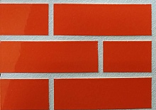 Глазурованная клинкерная фасадная плитка под кирпич ABC Orange 320 оранжевая, 240*71*10 мм
