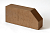 12.201106L Кирпич радиусный полнотелый коричневый Lode BRUNIS  F6 гладкий, 250*120*65 мм