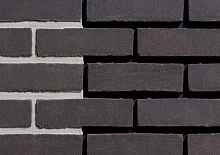 Carbon DF 210х25х65 мм, Плитка из кирпича Ручной Формовки для Вентилируемых фасадов с расшивкой шва Engels baksteen